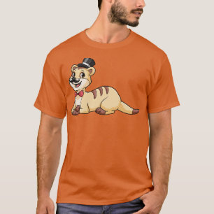 Tijger als gom met boog en cilinder t-shirt