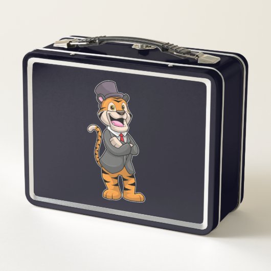 Tijger als gom met jasje en Pet (Achterkant)