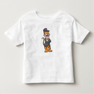Tijger als gom met jasje en Pet Kinder Shirts