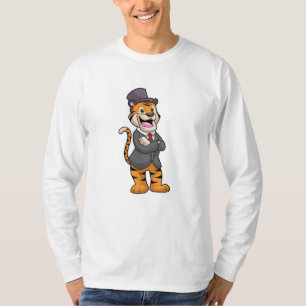 Tijger als gom met jasje en Pet T-shirt
