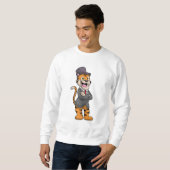 Tijger als gom met jasje en Pet Trui (Voorkant volledig)