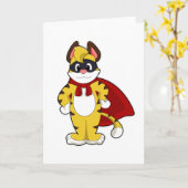 Tijger als Hero met Masker & Kaap Kaart (Gele Bloem)