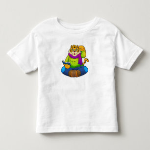 Tijger als Nerd met boek Kinder Shirts