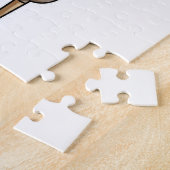 Tijger als piraat met houten been en gekookte hand legpuzzel (Zijkant)