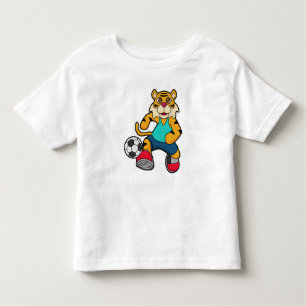 Tijger als voetbalspeler met Voetbal Kinder Shirts
