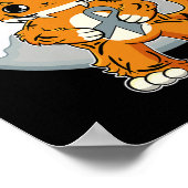 Tijger Anime Kat Dyslexie Bewustzijn  Poster (Hoek)