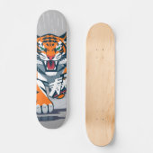 Tijger anime persoonlijk skateboard (Voorkant)