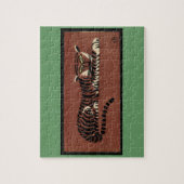 Tijger - Antiquarian, Colorful Book Illustration Legpuzzel (Verticaal)
