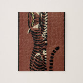 Tijger - Antiquarian, Colorful Book Illustration Legpuzzel (Verticaal)