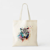Tijger aquarella tote bag (Achterkant)