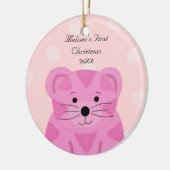 Tijger Baby, eerste kerstkerkerkerst Keramisch Ornament (Links)
