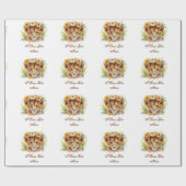 Tijger Baby Ik hou van je mam Cadeaupapier (Vlak)