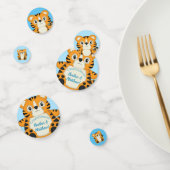 Tijger Baby shower Blue Confetti (Groep)