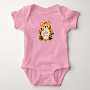 Tijger Baby Shower Safari Roze Meisje Romper