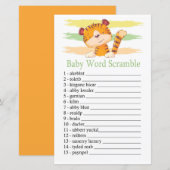 Tijger Baby woord kluis spel (Voorkant / Achterkant)