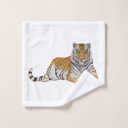 tijger bad handdoek (Wasdoekje)