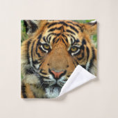 tijger bad handdoek (Wasdoekje)