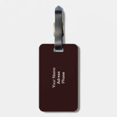 tijger bagagelabel (Achterkant verticaal)