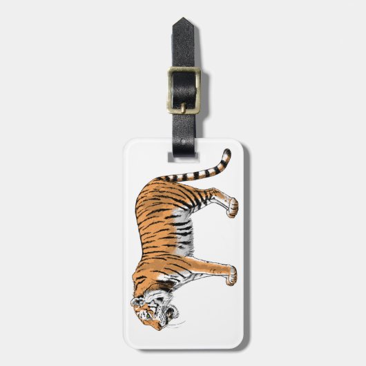 tijger bagagelabel (Voorkant verticaal)