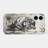 Tijger Bamboe Inkt Schildering iPhone 16 Hoesje (Achterkant horizontaal)