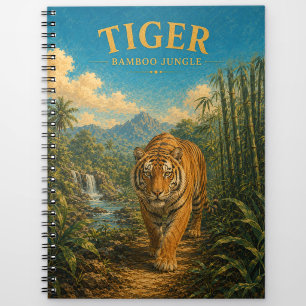 Tijger Bamboe Jungle Waterverf GeoSaga Notitieboek