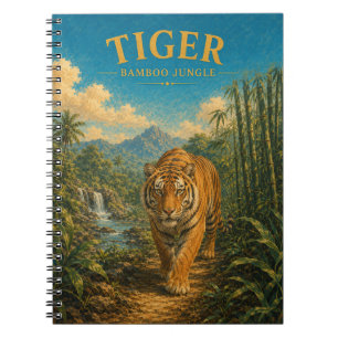 Tijger Bamboe Jungle Waterverf GeoSaga Notitieboek