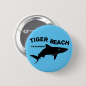 Tijger Beach - De Bahama's | Duiken met haaien Ronde Button 5,7 Cm (Voorkant /achterkant)