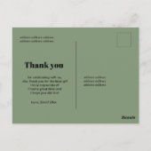 Tijger bedankkaart, groet partij dier oerwoud briefkaart (Achterkant)