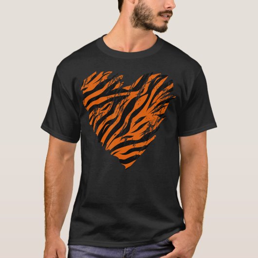 Tijger bengaals hart t-shirt (Voorkant)
