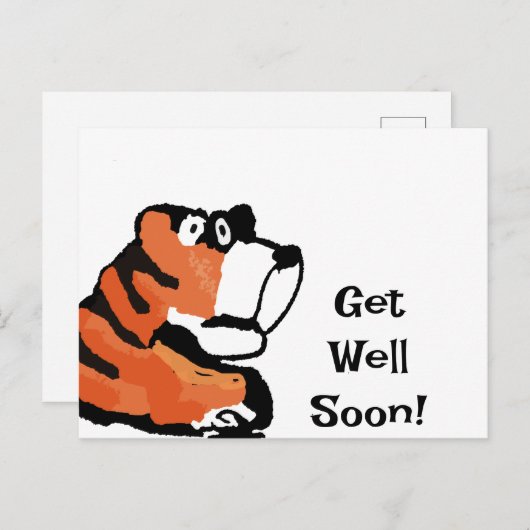 Tijger Beterschap Kaart (Voorkant / Achterkant)