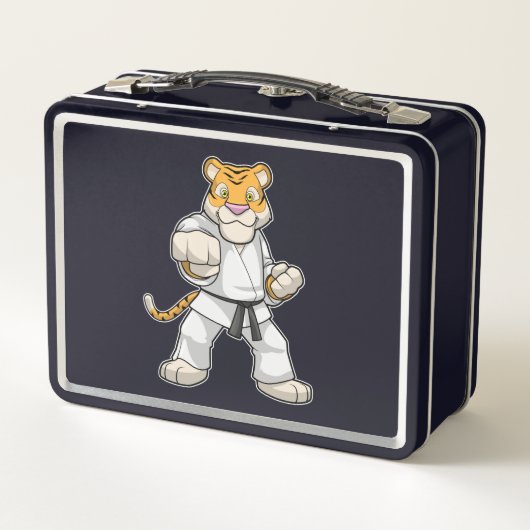 Tijger bij de vechtkunst Karate (Achterkant)