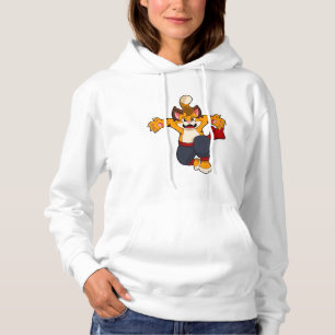 Tijger bij de vechtkunst Karate Hoodie