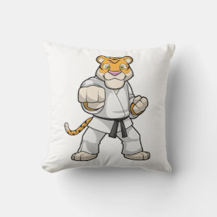 Tijger bij de vechtkunst Karate Kussen
