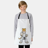 Tijger bij de vechtkunst Karate Schort (Gedragen)