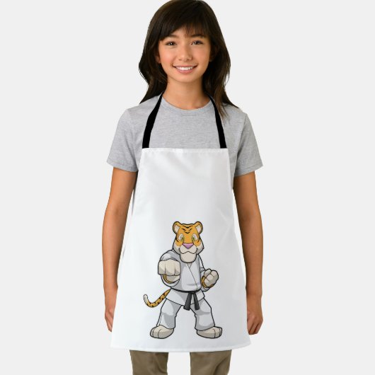 Tijger bij de vechtkunst Karate Schort (Insitu)