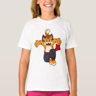 Tijger bij de vechtkunst Karate T-shirt