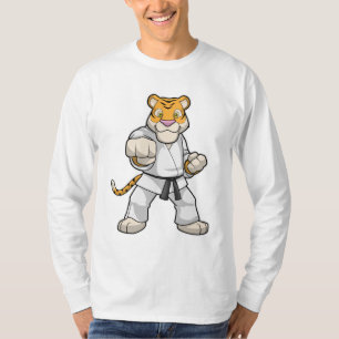 Tijger bij de vechtkunst Karate T-shirt
