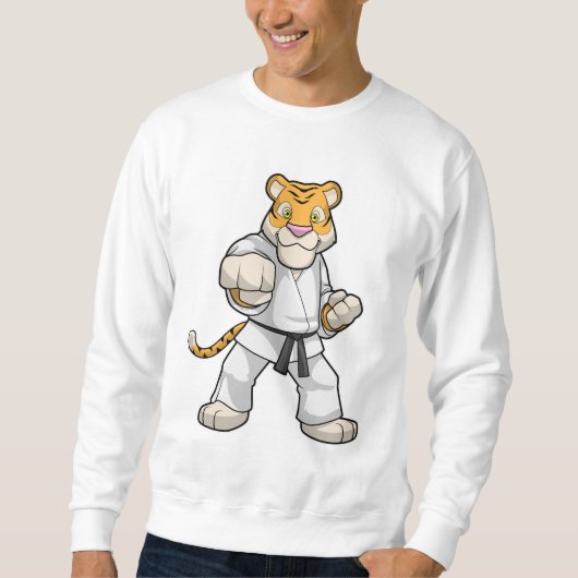 Tijger bij de vechtkunst Karate Trui (Voorkant)