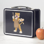 Tijger bij het Schilderen met Verf & Borstel (In situ)