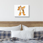 Tijger bij Hip Hop Dance Dab Canvas Afdruk (Insitu (Slaapkamer))