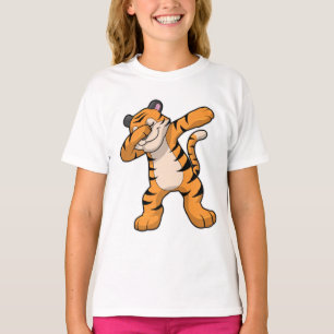 Tijger bij Hip Hop Dance Dab T-shirt