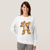 Tijger bij Hip Hop Dance Dab T-shirt (Voorkant volledig)
