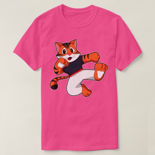 Tijger bij Martial art Karate T-shirt (Design voorkant)