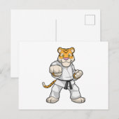 Tijger bij martial arts Karate Briefkaart (Voorkant / Achterkant)