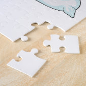 Tijger bij slapen met piloot legpuzzel (Zijkant)