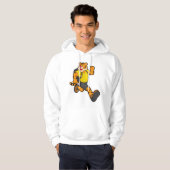 Tijger bij uitvoering met rugzak hoodie (Voorkant volledig)