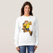 Tijger bij uitvoering met rugzak trui (Voorkant volledig)