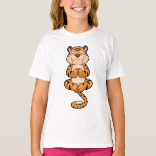 Tijger bij Yoga Fitness T-shirt
