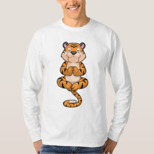 Tijger bij Yoga Fitness T-shirt