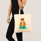 Tijger bij Yoga op Yoga mat Tote Bag (Voorkant (product))